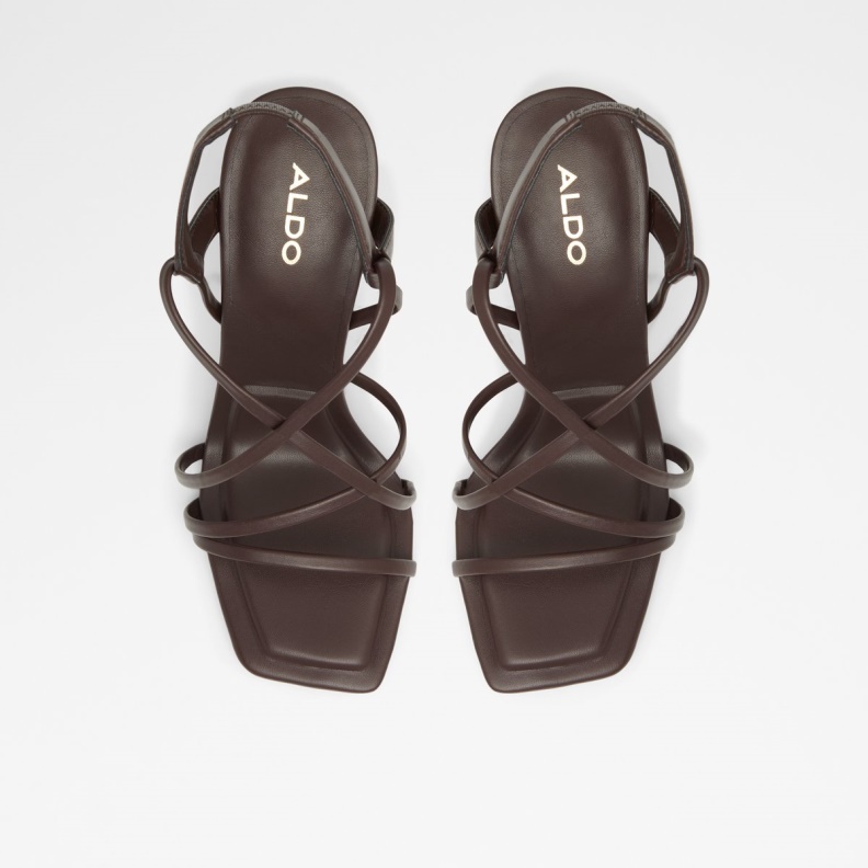 Fashion Dark Brown Amilia Strappy High Heel Sandal Aldo