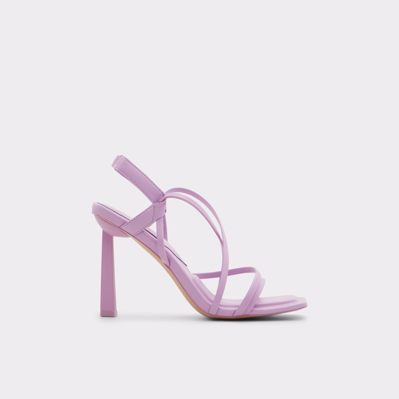 Aldo Amilia Strappy Heeled Sandal Bright Purple Fashion