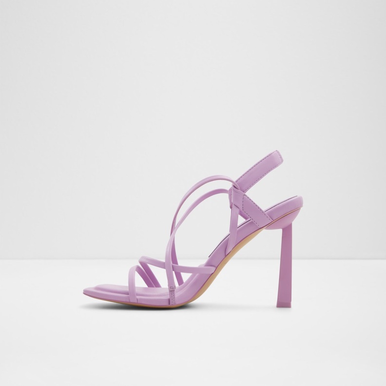 Aldo Amilia Strappy Heeled Sandal Bright Purple Fashion