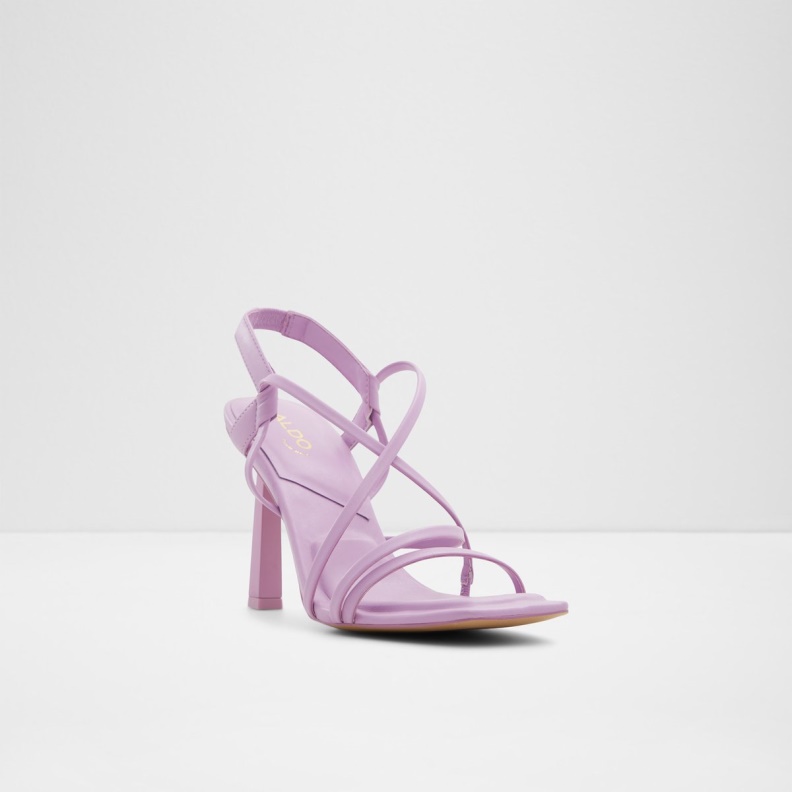 Aldo Amilia Strappy Heeled Sandal Bright Purple Fashion