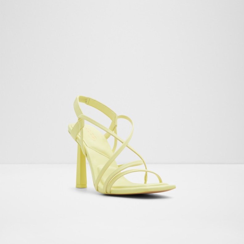 Light Yellow Amilia Strappy Heeled Sandal Fashion Aldo
