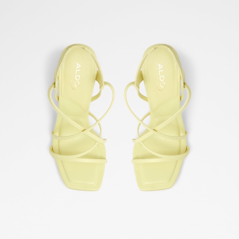 Light Yellow Amilia Strappy Heeled Sandal Fashion Aldo