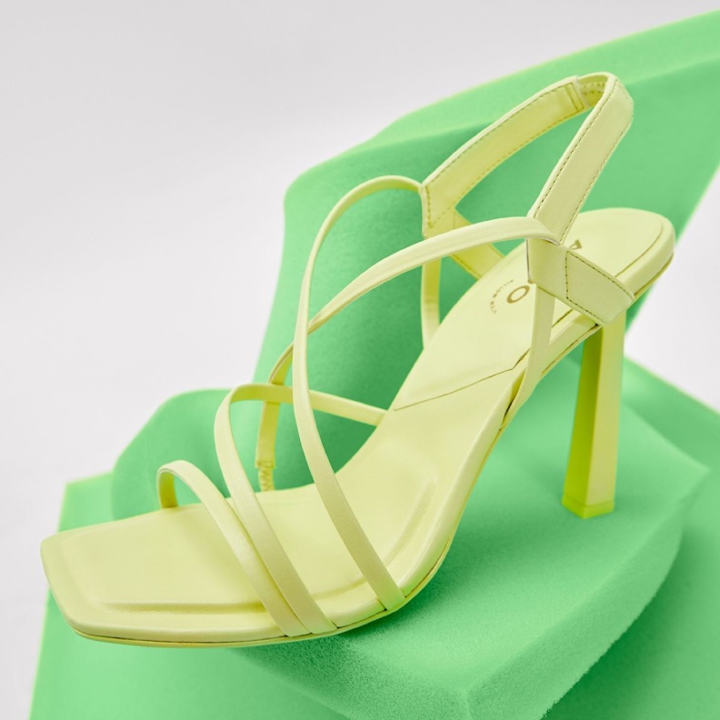 Light Yellow Amilia Strappy Heeled Sandal Fashion Aldo