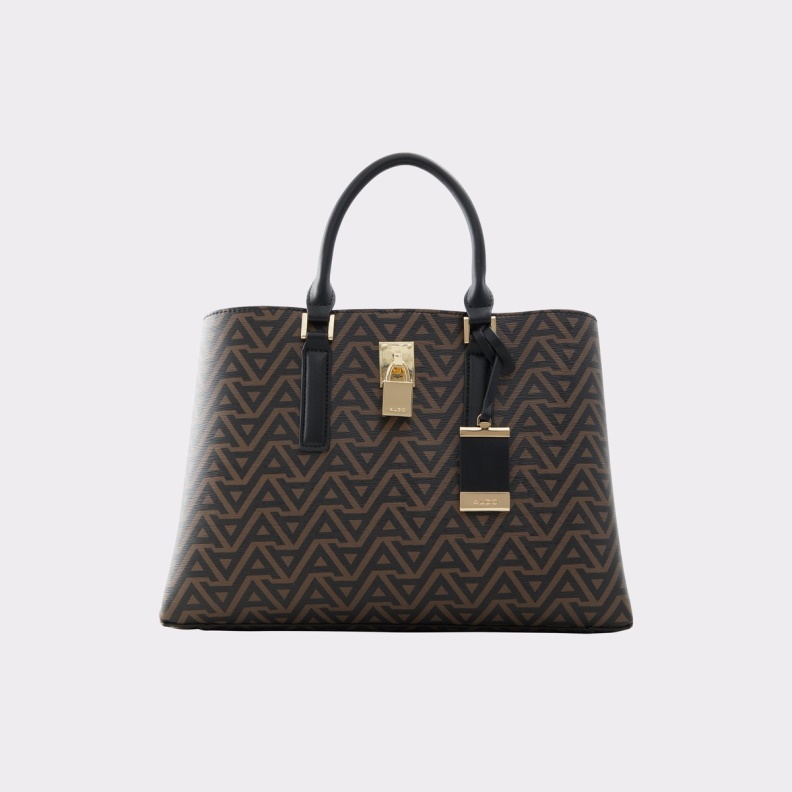 Aldo Brown Multi Fashion Areawiell Tote Bag