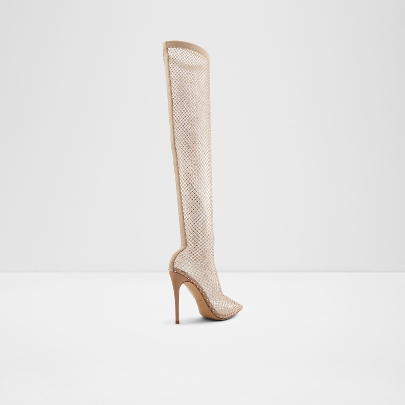 Aldo Fashion Arturi Over-The-Knee Boot Stiletto Heel Bone