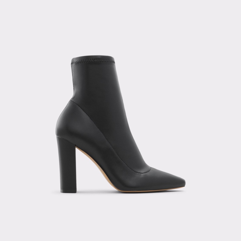Black Aldo Fashion Aurya Ankle Boot Block Heel