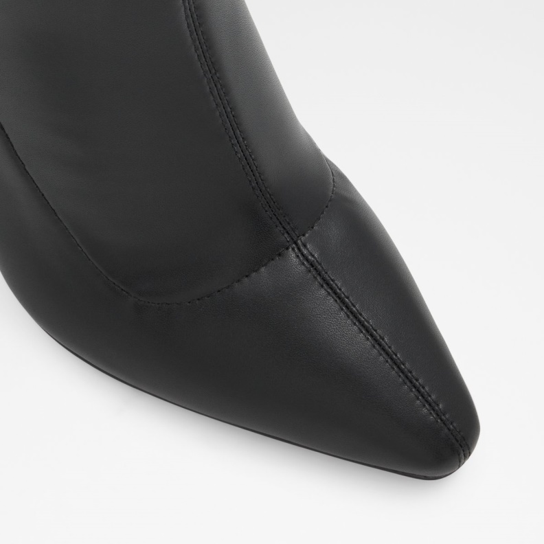 Black Aldo Fashion Aurya Ankle Boot Block Heel