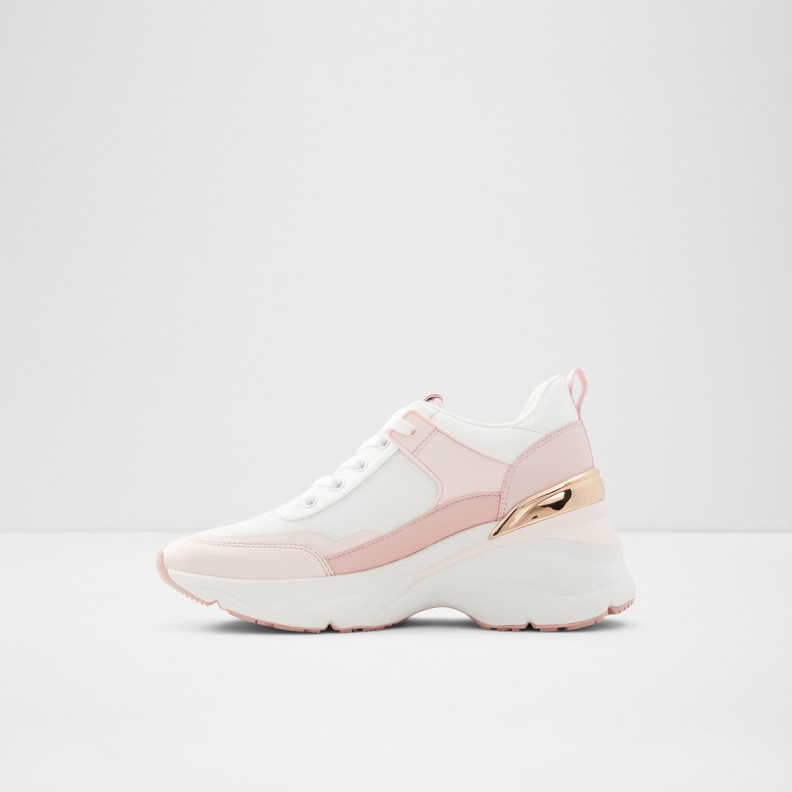 Aldo Fashion Light Pink Azuria Wedge Sneaker Jogger Sole