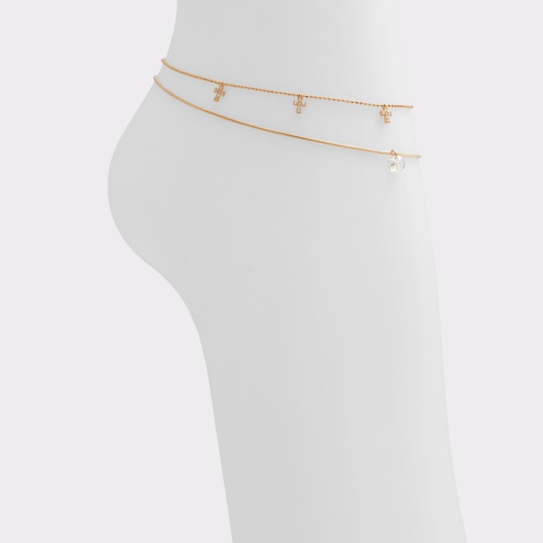 Gold-Clear Multi Balisa Anklet Fashion Aldo