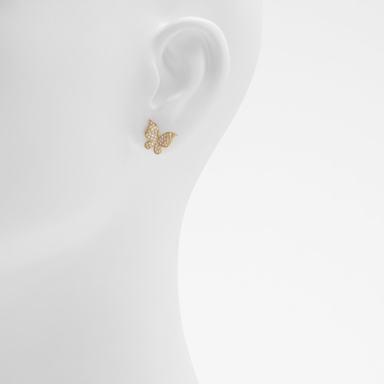 Gold-Clear Multi Last Chance Banenandra Stud Earrings Aldo Fashion