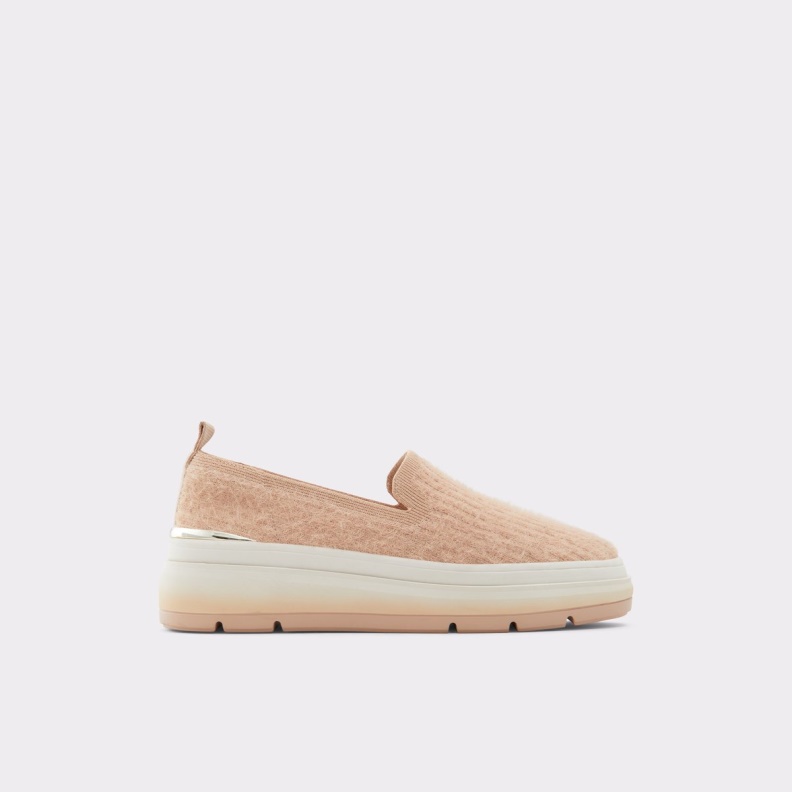 Fashion Aldo Banessi Slip On Flatform Bone