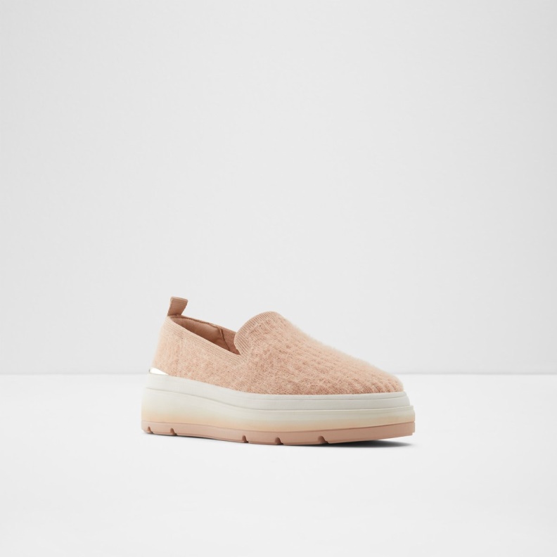 Fashion Aldo Banessi Slip On Flatform Bone
