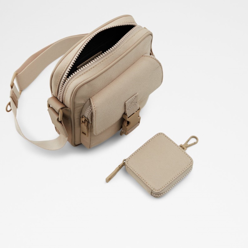 Aldo Fashion Medium Beige Basal Crossbody Bag