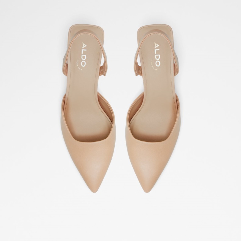 Fashion Aldo Basanti Sling Back High Heel Bone