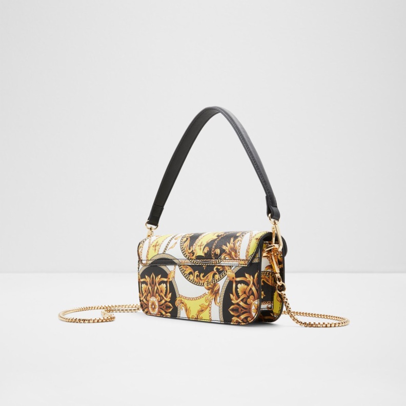 Black-Gold Multi Fashion Aldo Bellomax Shoulder Bag