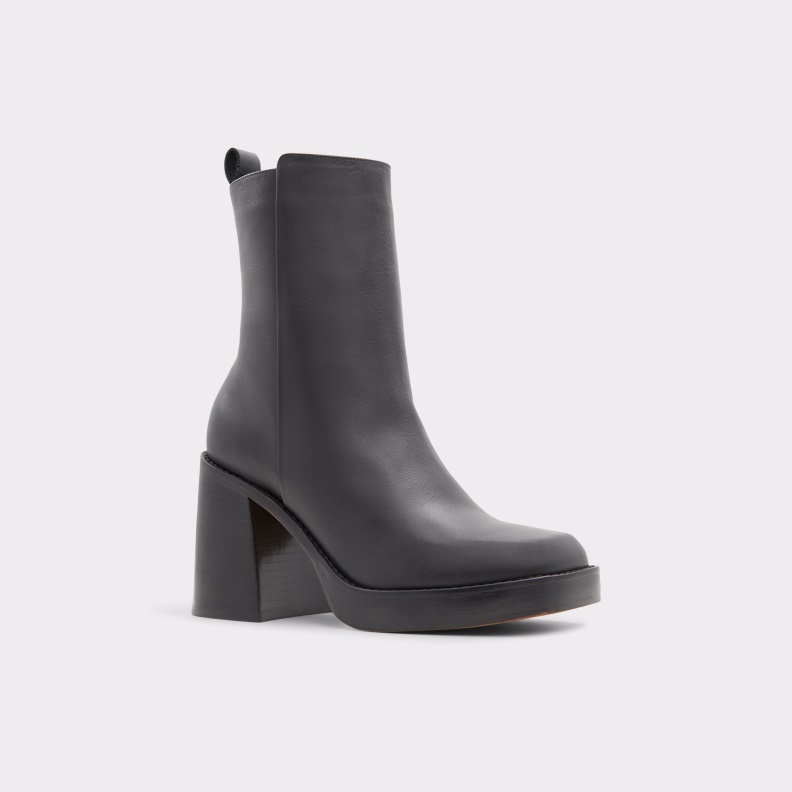 Fashion Black New Arrival Benrubin Ankle Boot Block Heel Aldo