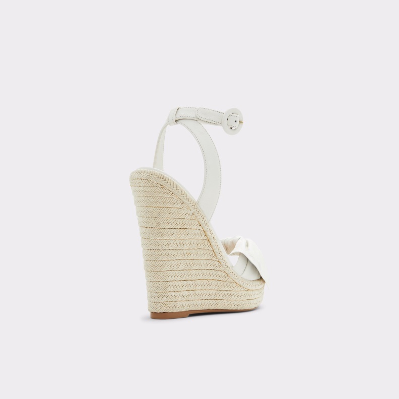 White Aldo Fashion Besch Wedge Sandal Wedge Heel