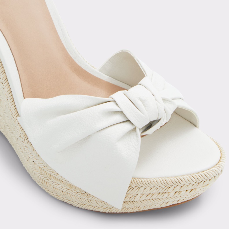White Aldo Fashion Besch Wedge Sandal Wedge Heel