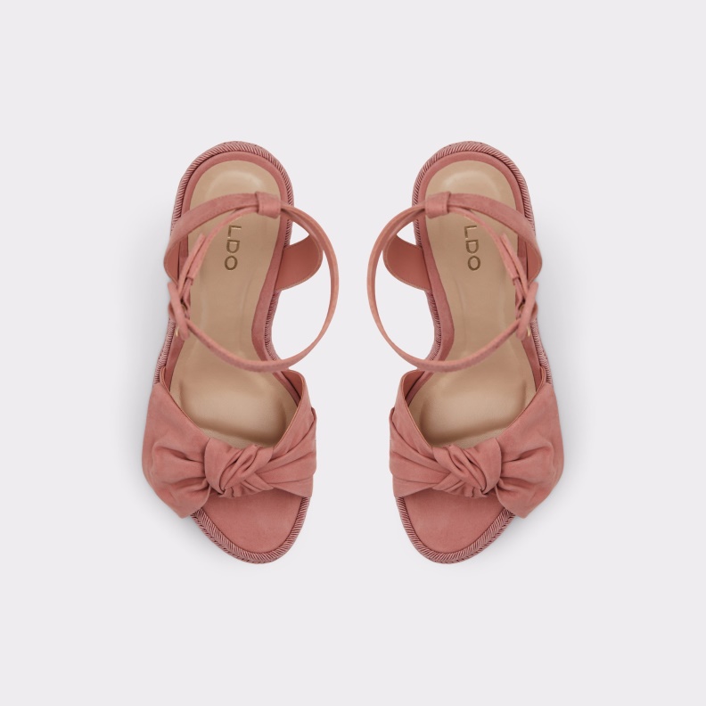 Fashion Bright Pink Besch Wedge Sandal Wedge Heel Aldo