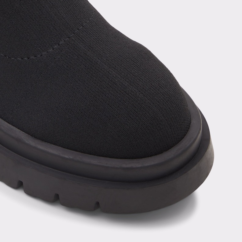 Bigact Sock Boot Lug Sole Black Aldo Fashion