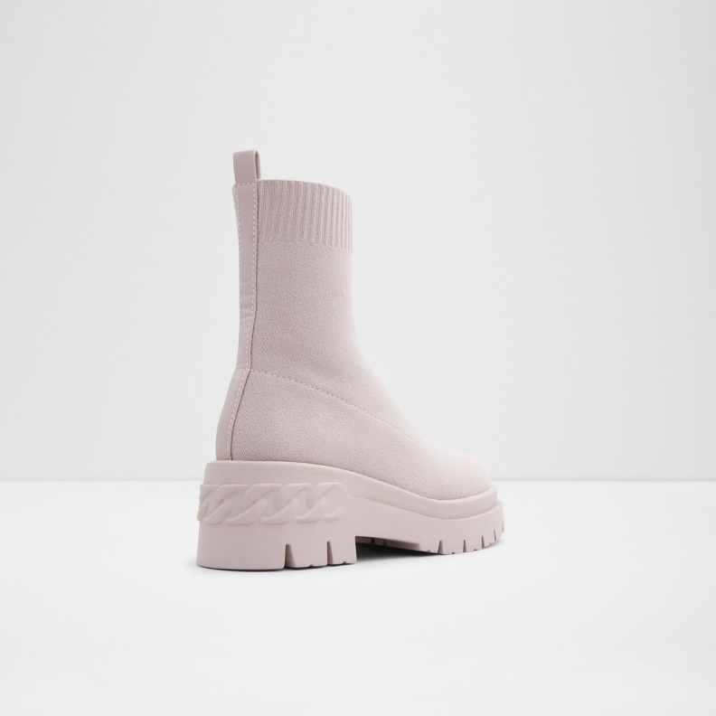 Aldo Grey Fashion Bigact Sock Boot Lug Sole