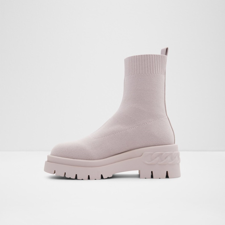 Aldo Grey Fashion Bigact Sock Boot Lug Sole