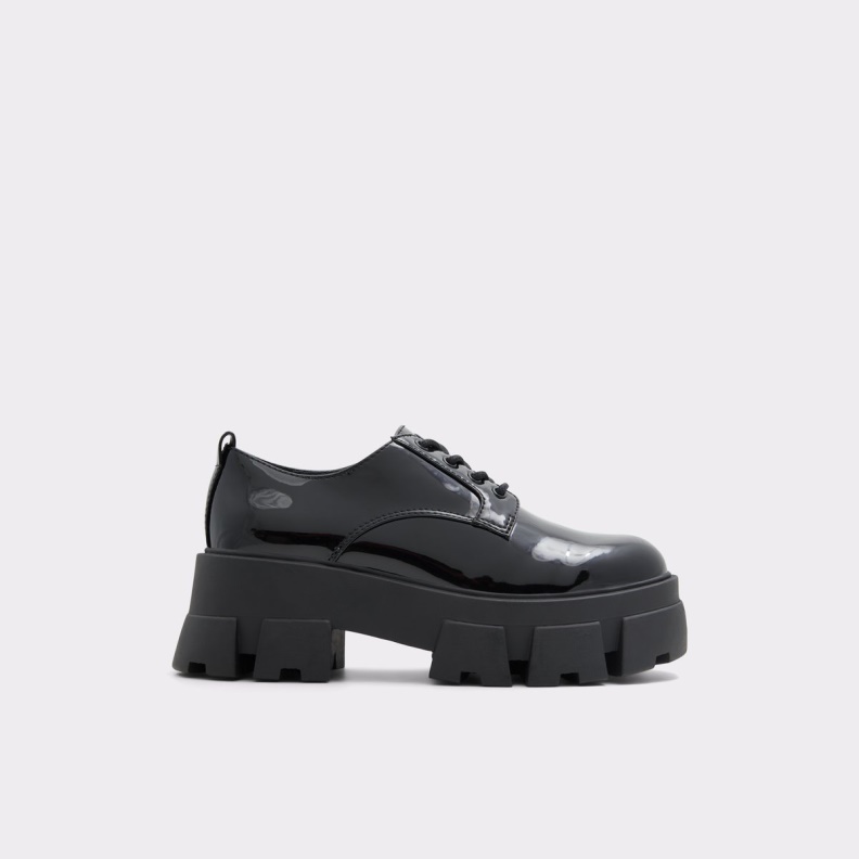 Black Fashion Aldo Bigbang Oxford Shoe Lug Sole