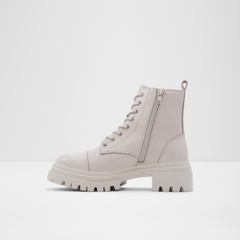 Fashion Aldo Bigmark Combat Boots Lug Sole Gray