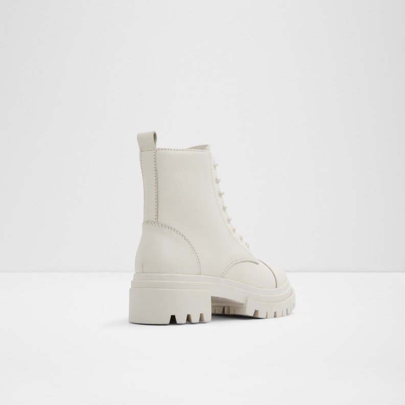 Fashion White New Arrival Bigmark Combat Boots Lug Sole Aldo