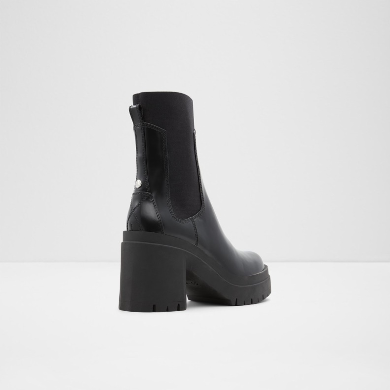 Aldo Black Fashion Bigmood Chelsea Boot Lug Sole