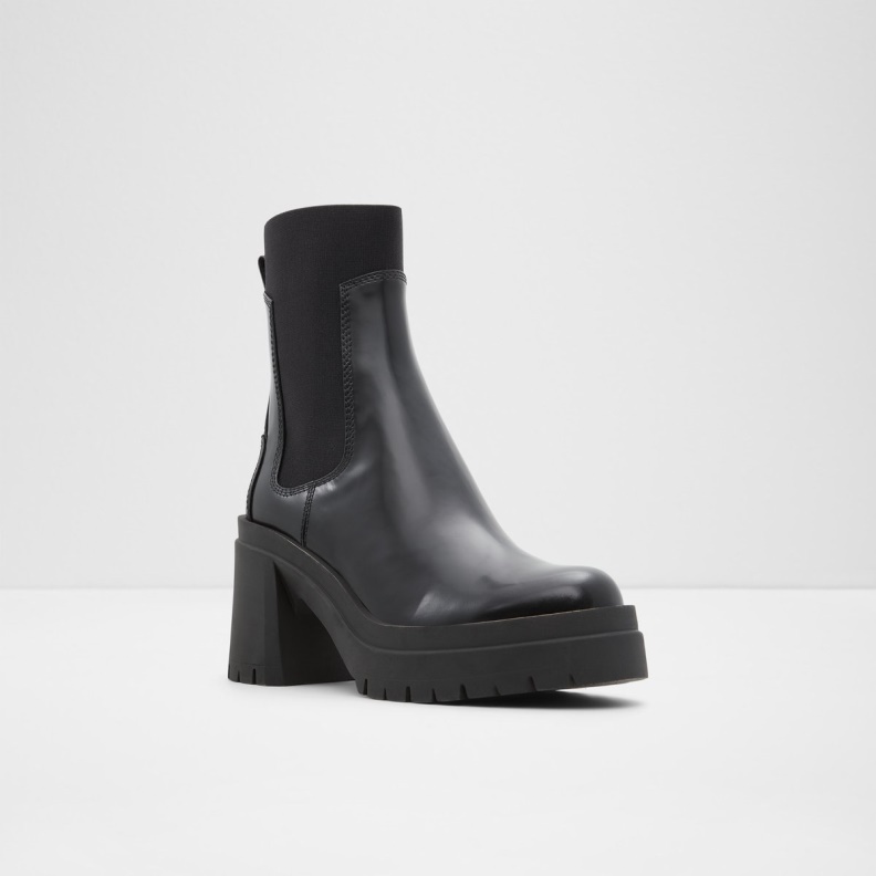 Aldo Black Fashion Bigmood Chelsea Boot Lug Sole