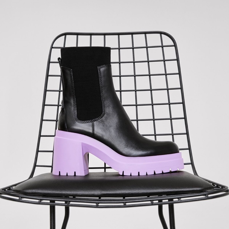 Bigmood Chelsea Boot Lug Sole Bright Purple Aldo Fashion