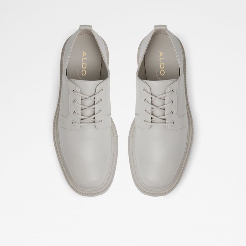 Fashion Aldo Bigmove Oxford Shoe Lug Sole Light Gray