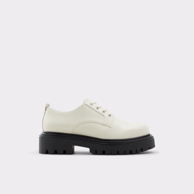 Fashion Aldo Bigmove Oxford Shoe Lug Sole White