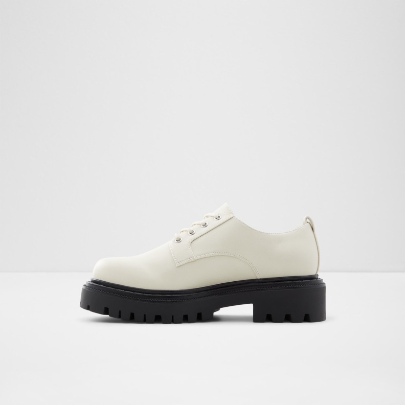 Fashion Aldo Bigmove Oxford Shoe Lug Sole White
