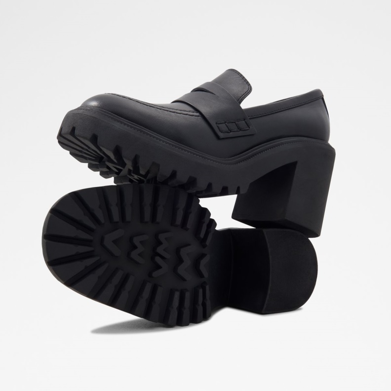 Aldo Fashion Black Bigstage Loafer Lug Sole