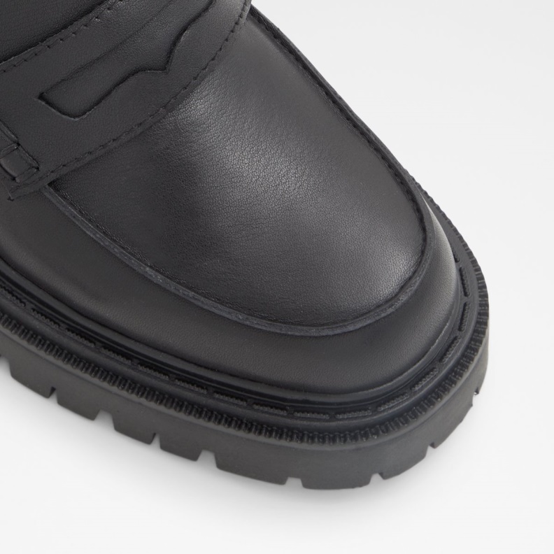 Aldo Fashion Bigstrut Loafer Lug Sole Black