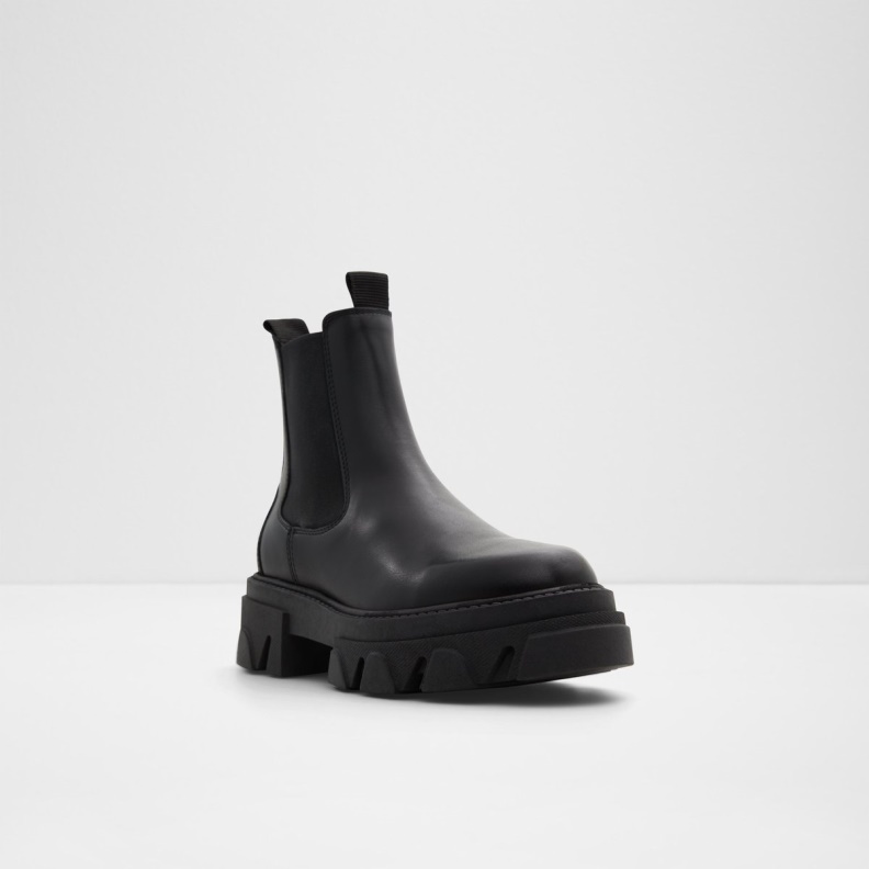 Aldo Bigtrek Chelsea Boot Lug Sole Black Fashion