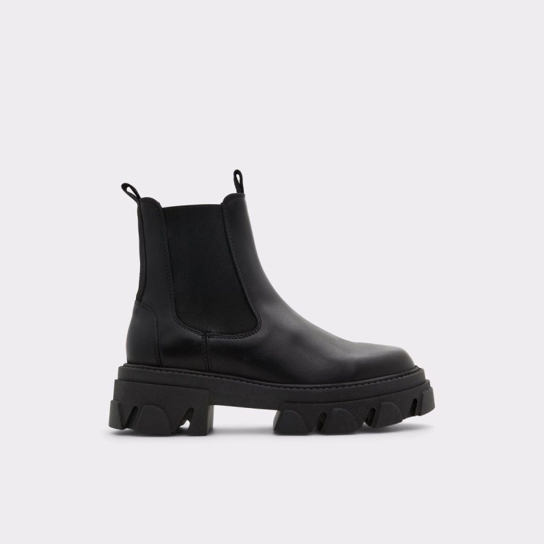 Fashion Aldo Black Bigtrek Chelsea Boot Lug Sole
