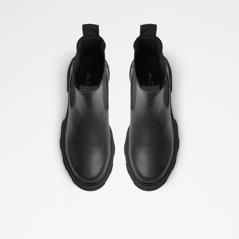 Fashion Aldo Black Bigtrek Chelsea Boot Lug Sole