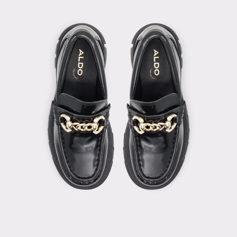 Fashion Black Aldo Bigwalk Loafer Lug Sole