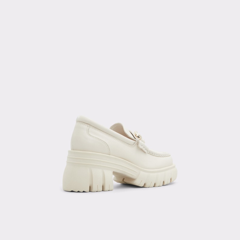 Fashion White Aldo Bigwalk Loafer Lug Sole
