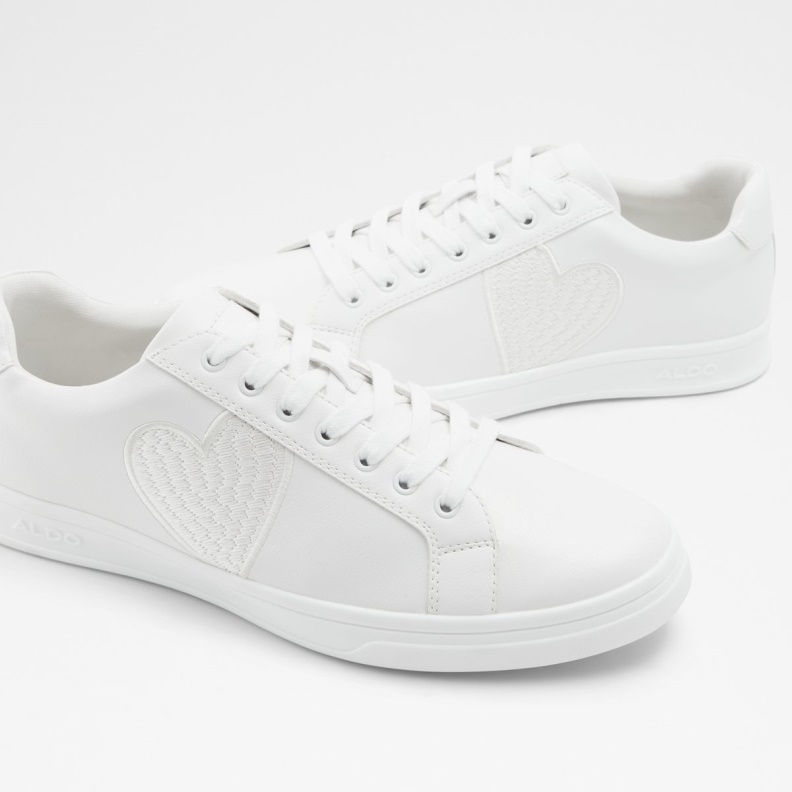 Aldo White Fashion Blacktie Low Top Sneaker