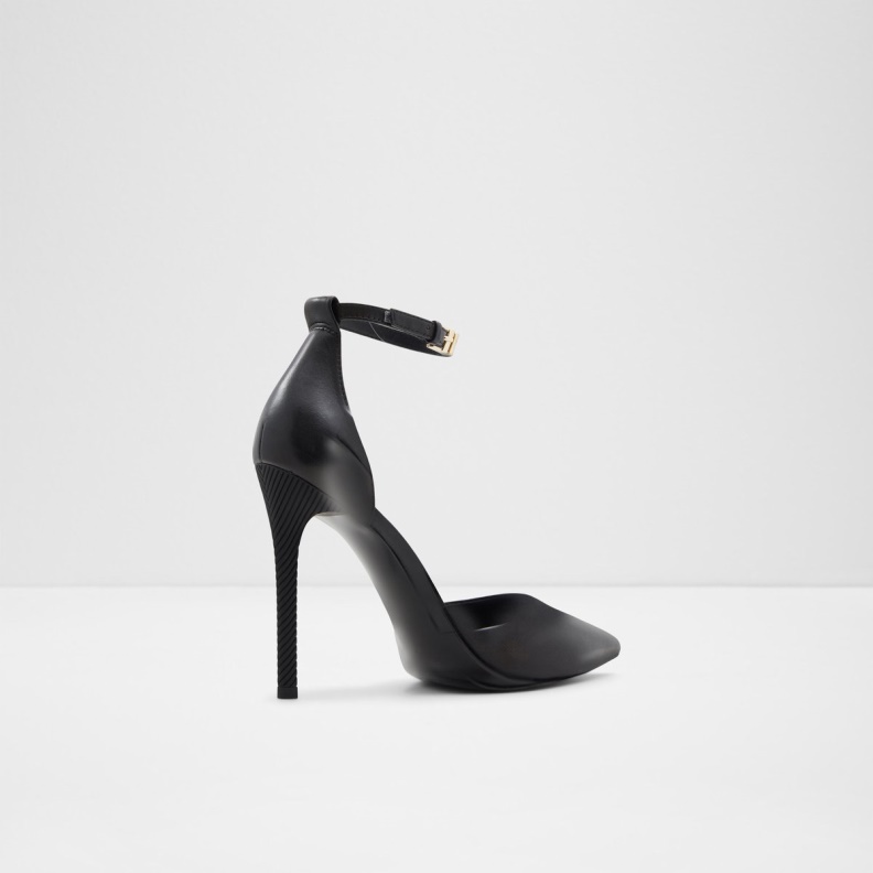 Aldo New Arrival Blige Ankle Strap Heeled Shoe Stiletto Heel Black Fashion