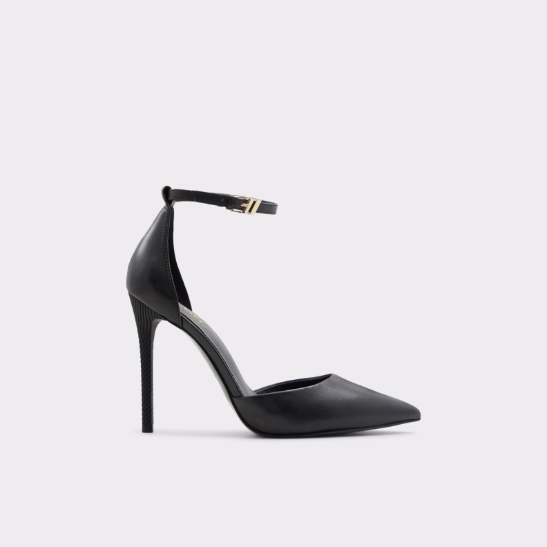 Fashion Black Aldo New Arrival Blige Ankle Strap Heeled Shoe Stiletto Heel