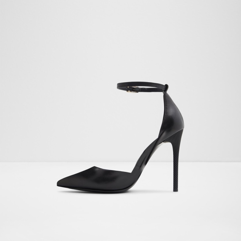 Fashion Black Aldo New Arrival Blige Ankle Strap Heeled Shoe Stiletto Heel
