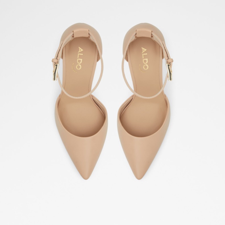 New Arrival Blige Ankle Strap Heeled Shoe Stiletto Heel Bone Aldo Fashion