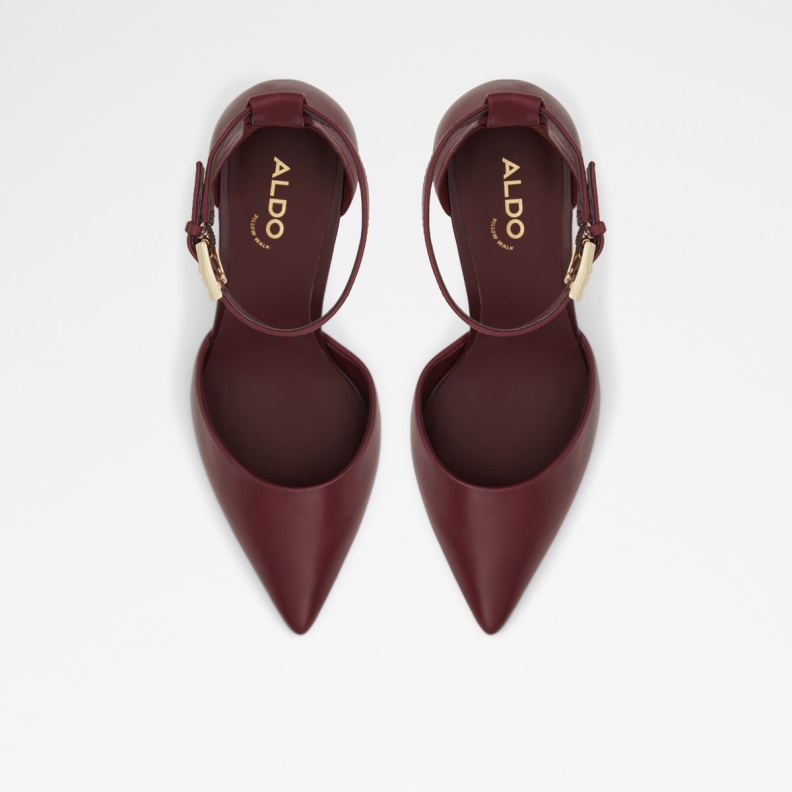 New Arrival Blige Ankle Strap Heeled Shoe Stiletto Heel Fashion Aldo Bordo