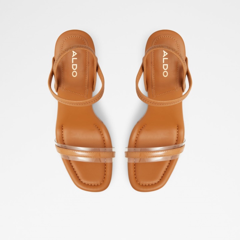 Aldo Fashion Bodish Wedge Sandal Wedge Heel Dark Beige