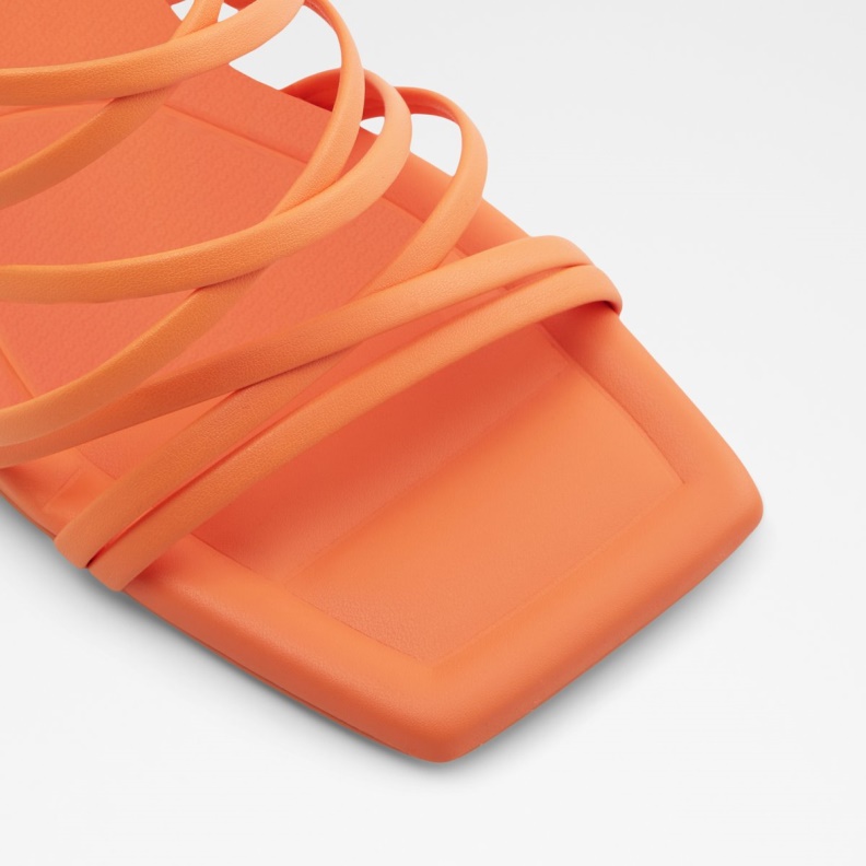Fashion Bright Orange Aldo Bodisse Strappy Heeled Sandal Stiletto Heel